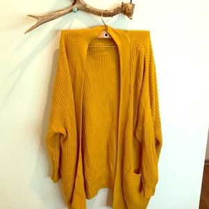 BDG mustard cardigan